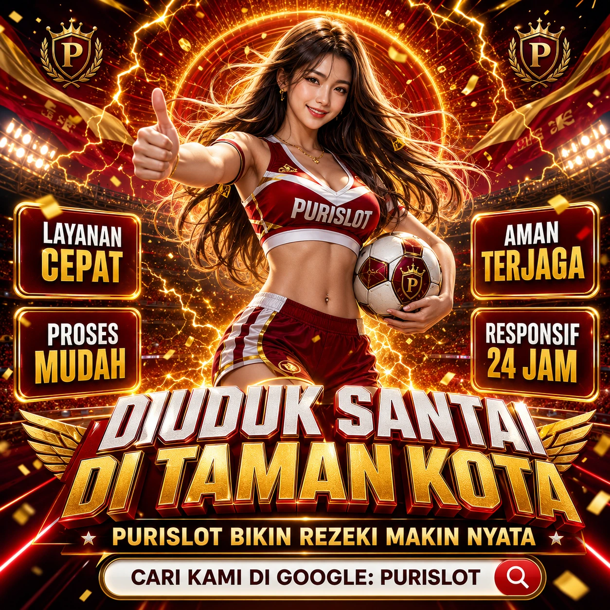 Duduk Santai Di Taman Kota - Purislot Bikin Rezeki Makin Nyata